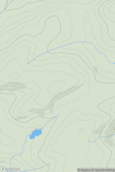 Thumbnail image for Bryn [Bala to Welshpool] [SJ089167] showing contour plot for surrounding peak